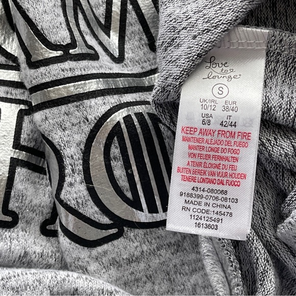 Game Of Thrones Lounge Gray Silver Sweatshirt Top Soft Stretchy Cozy Pajamas Top - Picture 8 of 11